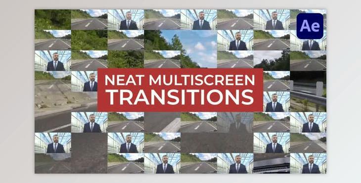 Neat Multiscreen Transitions for After Effects (Videohive 45856360) - AE Project