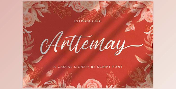 Arttemay – Handwritten Font Creativemarket 5914296