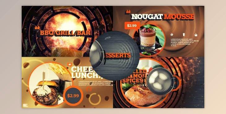 Barbecue Grill Bar Dessert Menu (Videohive 27223177) - AE Project