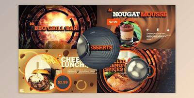 Barbecue Grill Bar Dessert Menu (Videohive 27223177) - AE Project