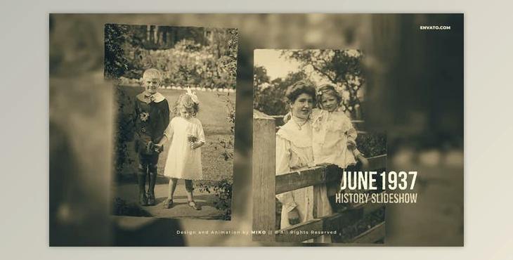 History Slideshow (Videohive 45799993) - AE Project