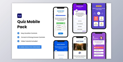 Quiz Mobile Pack (Videohive 35849253) - AE Project