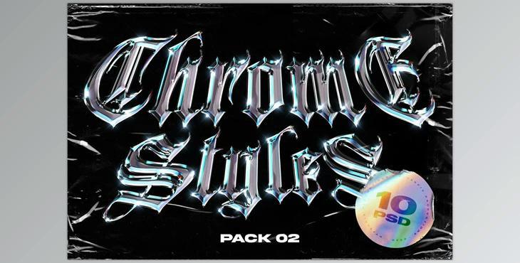 Chrome Text Styles Vol.2 CreativeMarket-5471534