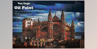 Van Gogh Oil Paint Photoshop Action CreativeMarket - 7822916