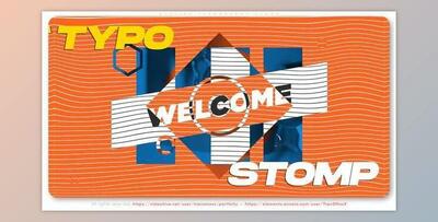 Stylish Typography Stomp (Videohive 32546477) - AE Project