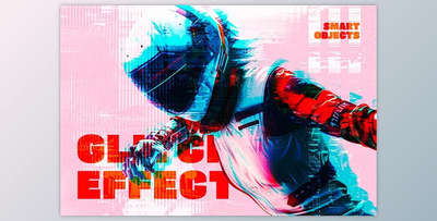 Glitched Distort Photo Effect - 279898224