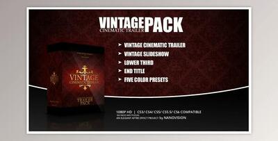 Vintage Cinematic Trailer Pack (Videohive 4068495) - AE Project