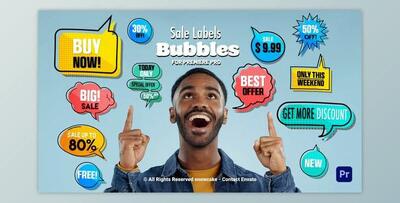 Sale Labels Bubbles For Premiere Pro (Videohive 51949051)