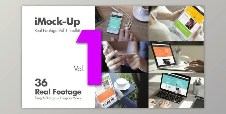 iMock-Up Real Footage Vol 1 (Videohive 9519387) - AE Project