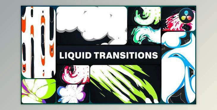 Colorful Liquid Transitions for DaVinci Resolve (Videohive 51884180)