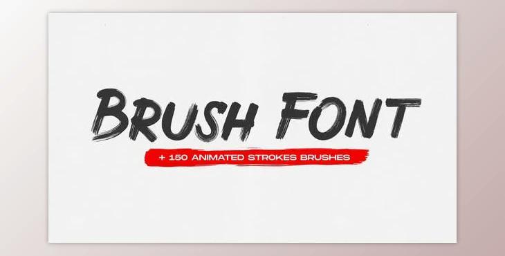Brush Animated Font (Videohive 31366550) - AE Project
