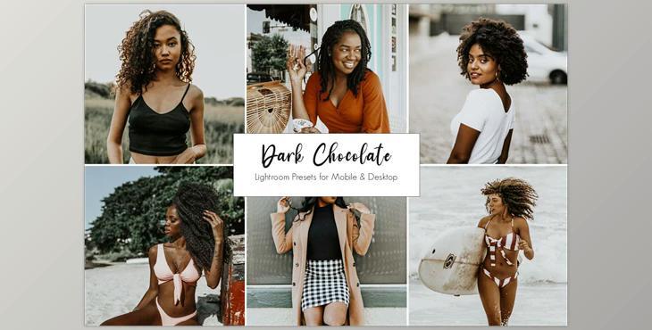 Dark Chocolate lightroom presets CreativeMarket-5416762