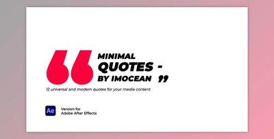 Minimal Quotes (Videohive 37817978) - AE Project