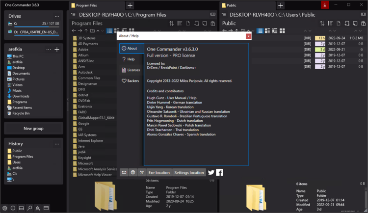 OneCommander 3.45.1.0 / Pro 3.96.2