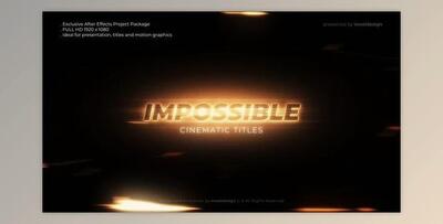 Impossible Cinematic Titles (Videohive 38037132) - AE Project