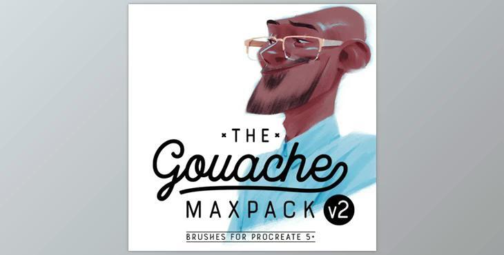 Gumroad - The Gouache MaxPack v2 - Brushes for Procreate