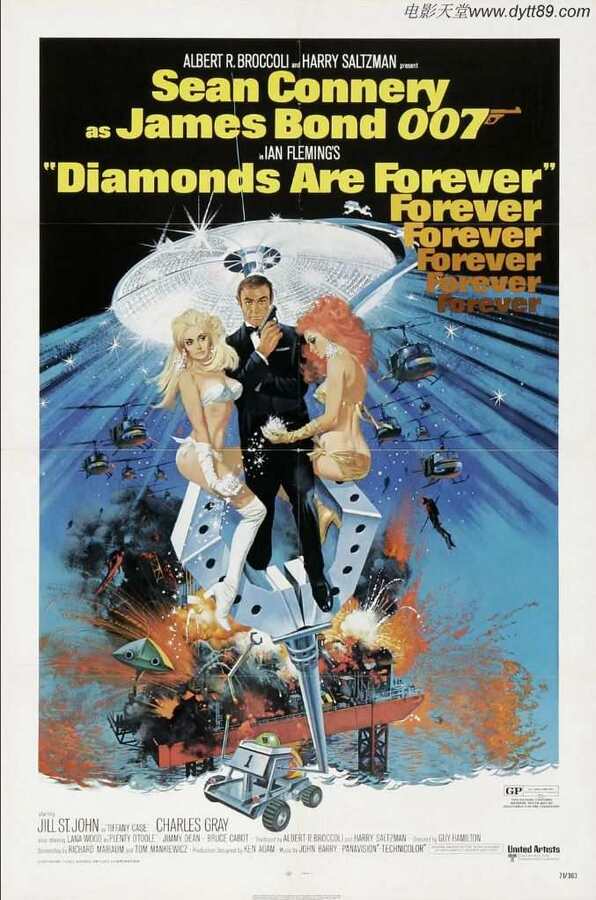 1971年英国经典动作片《007之金刚钻》BD国英双语中英双字