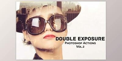 DOUBLE EXPOSURE PHOTOSHOP ACTIONS V2 By Creativetacos
