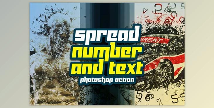 10 Spread Number and Text Action By yantodesign