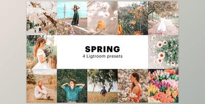 4 Spring Lightroom Presets CreativeMarket-5627531 (XMP, DNG, PNG)
