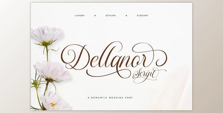 Dellanor Script - A Wedding Font