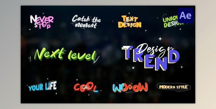 Artistic Colorful Titles for After Effects (Videohive 47437236) - AE Project