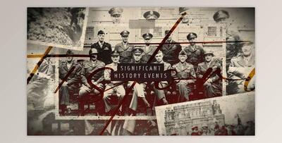 Significant History Events Slideshow / Retro Vintage Opener / Old Memories Photo Album / World War (Videohive 37543636) - AE Project
