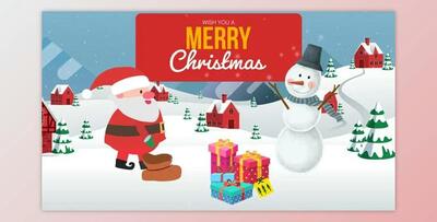 Cartoon Christmas Wishes - Christmas Opener (Videohive 25187653) - AE Project