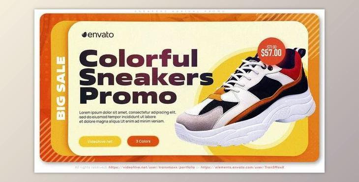 Sneakers Arrival Promo (Videohive 49876714) - AE Project