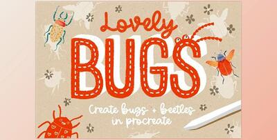 Lovely Bugs for Procreate CreativeMarket - 6176634