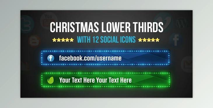 Christmas Lower Thirds (Videohive 13933650)