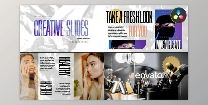 Creative Cut Slideshow for Davinci Resolve (Videohive 54833681)