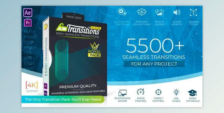 Videohive AinTransitions Ultimate Multipurpose Transitions Pack 26050211