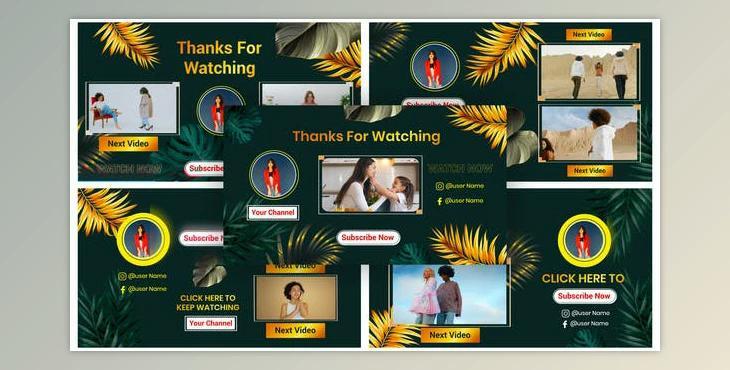 Lovely Boutique YouTube After Effects End Screen (Videohive 39744329) - AE Project