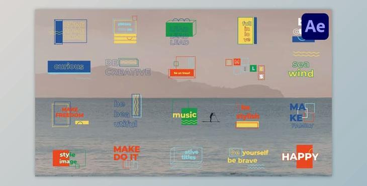 Creative Geometric Titles for After Effects (Videohive 48213911) - AE Project