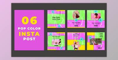 Attractive Pop Color Instagram Social Media Post (Videohive 39215469) - AE Project