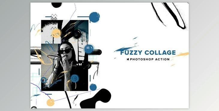 Fuzzy Collage Photoshop Action 6357886