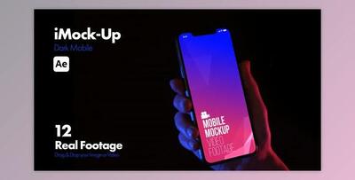iMock-Up Dark Mobile (Videohive 51066081) - AE Project