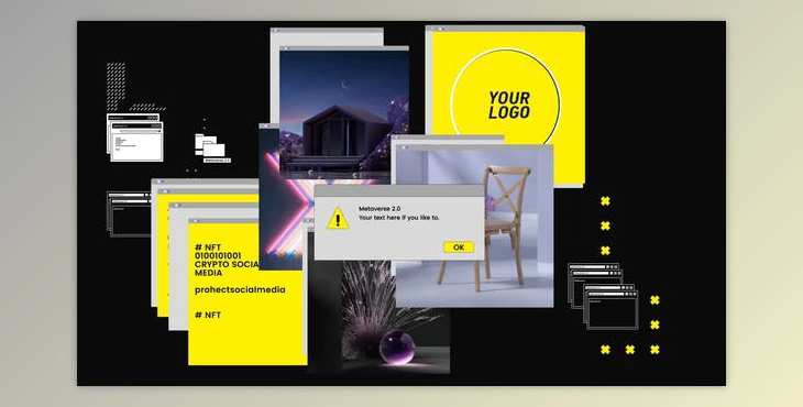 NFT Crypto Social Media Opener (Videohive 38034467) - AE Project