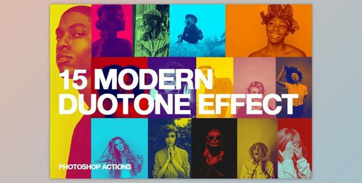 15 Modern Duotone Effect – Action