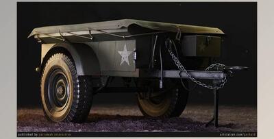 Unreal Engine - Military Trailer - M100 (Engine version 4.25- 4.27, 5.0- 5.1)