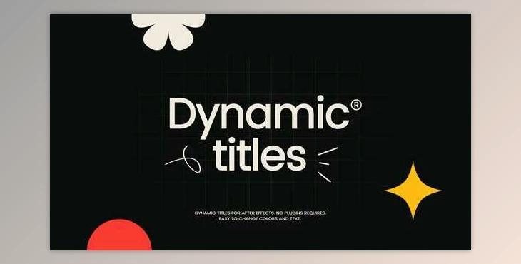 Dynamic Titles Intro (Videohive 50195956) - AE Project