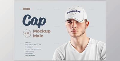 GraphicRiver – 5 Mockups Men’s Cap 28433141