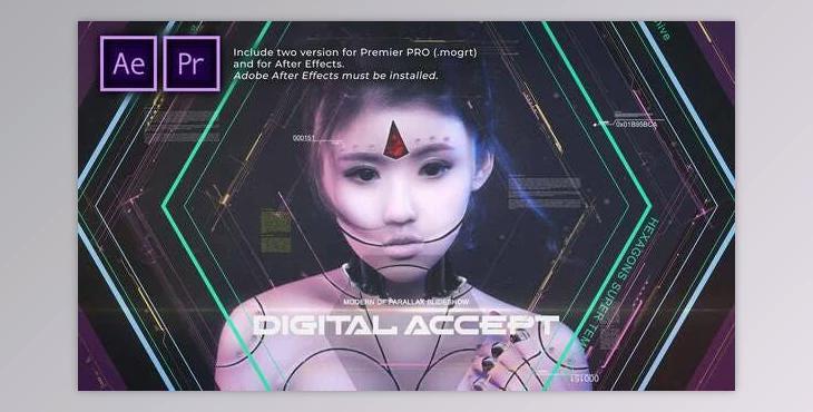 Hexagons Accept Digital Opener (Videohive 31368866) - PR Project