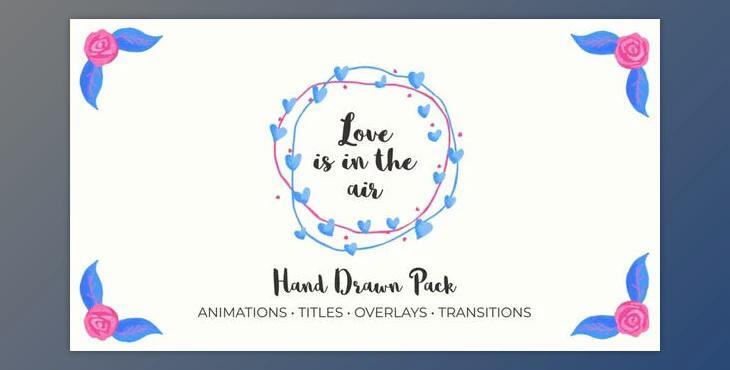 Love Is In The Air. Hand Drawn Pack (Videohive 33565691) - PR Project