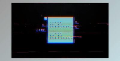 Like Share Subscribe Glitch Intro Opener (Videohive 32774087) - AE Project