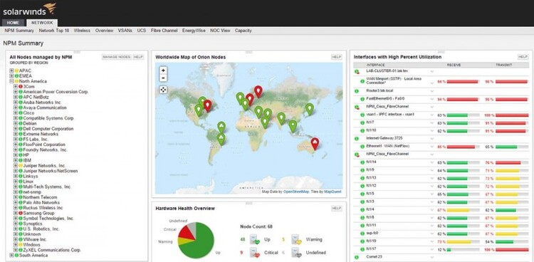 SolarWinds Network Performance Monitor (NPM) 12.0.1 / Orion Package 12.1