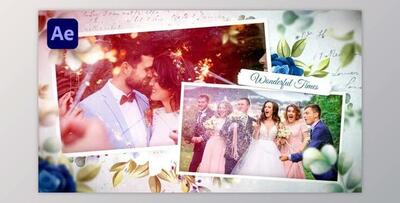 Floral Wedding Photo Slideshow (Videohive 37111221) - AE Project