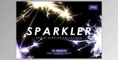 Real Sparkler Overlays CreativeMarket - 8034968