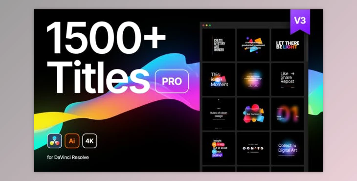 Titles Pro DaVinci Resolve (Videohive 34872698)